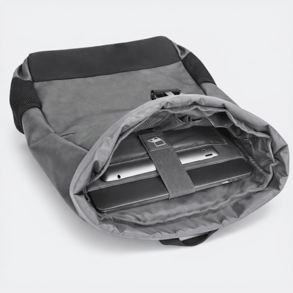 Sac à Dos Cuir Ordinateur Portable Bleu Gris - | AïtaVia