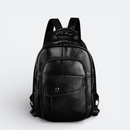 Sac à Dos Cuir Véritable Homme Noir - | AïtaVia