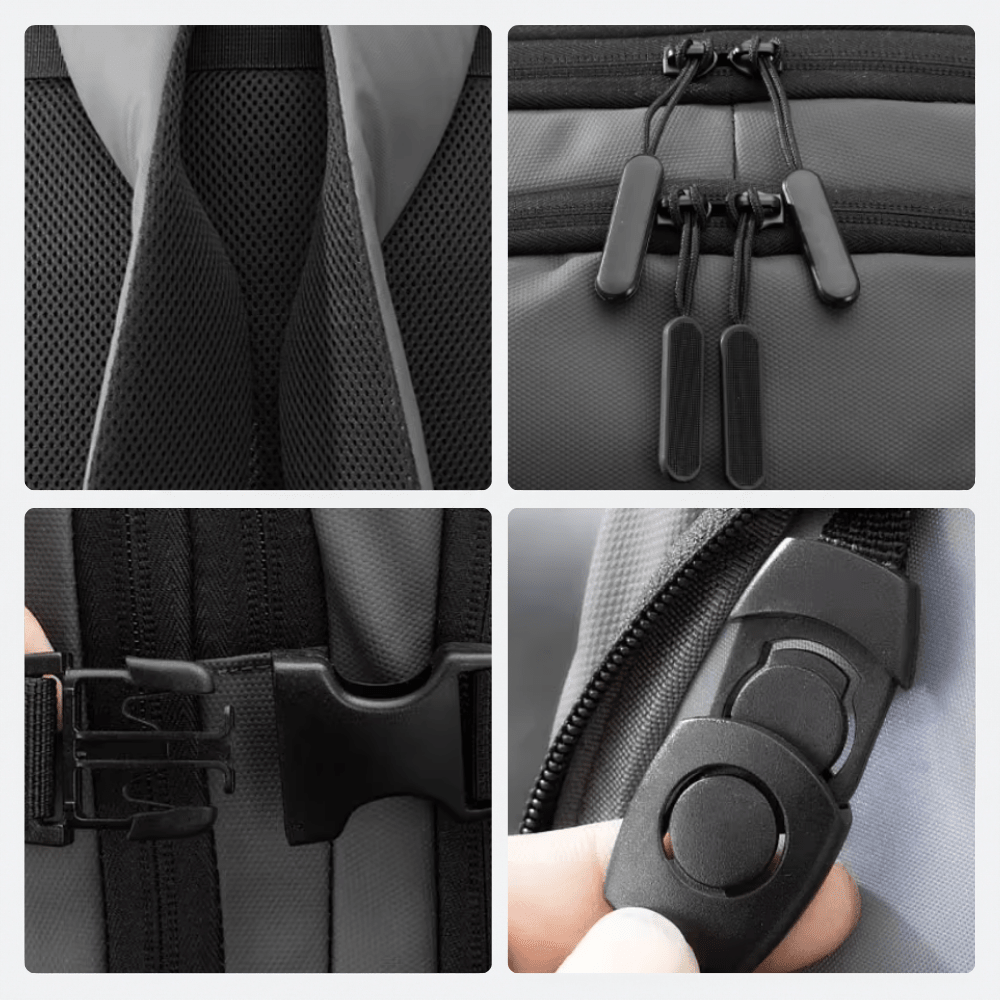 Sac à Dos de Voyage 30L Gris Acier - | AïtaVia