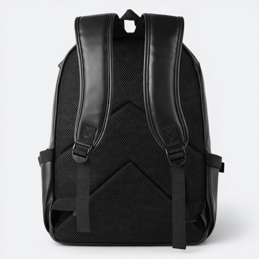 Sac à Dos de Voyage en Cuir Noir - | AïtaVia