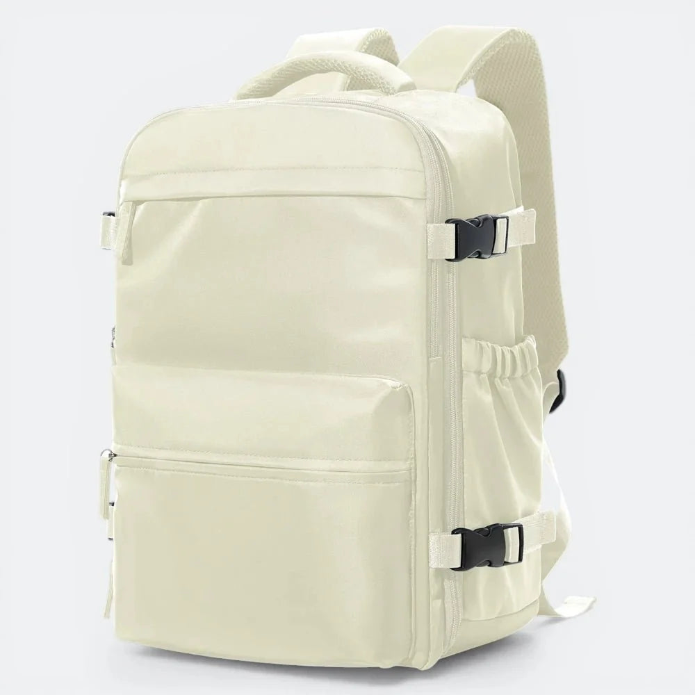 Sac à Dos de Voyage Extensible Beige Ivoire - | AïtaVia