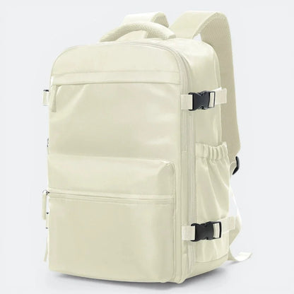 Sac à Dos de Voyage Extensible Beige Ivoire - | AïtaVia