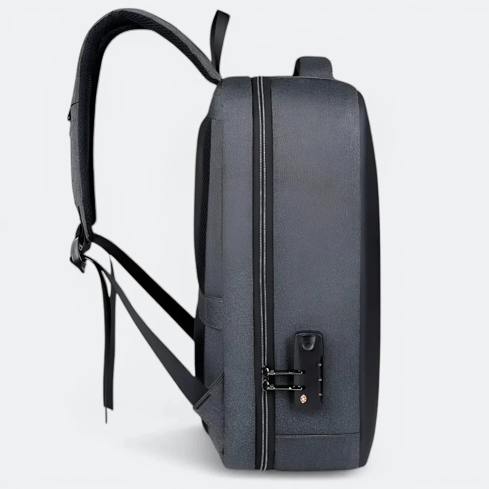 Sac à Dos d'Ordinateur Antivol Noir & Rose Corail - | AïtaVia
