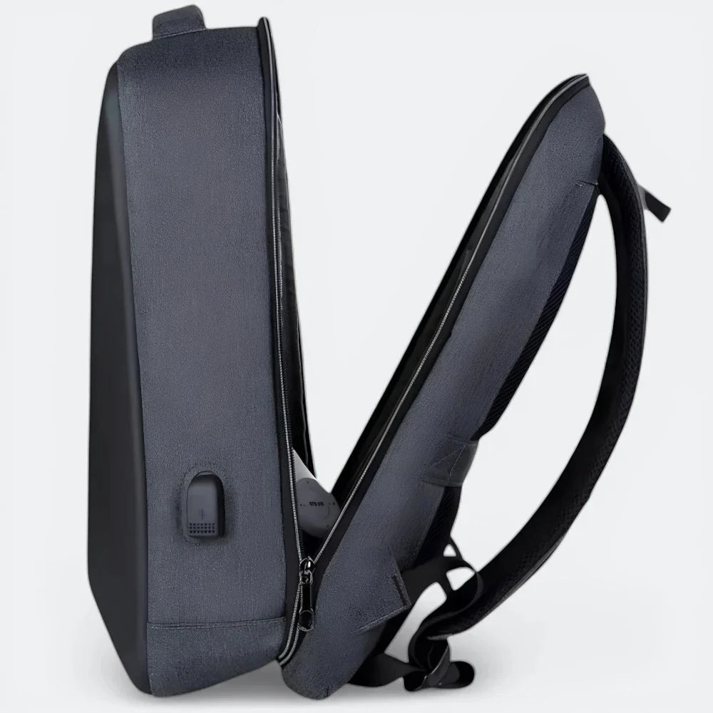 Sac à Dos d'Ordinateur Antivol Noir & Rose Corail - | AïtaVia