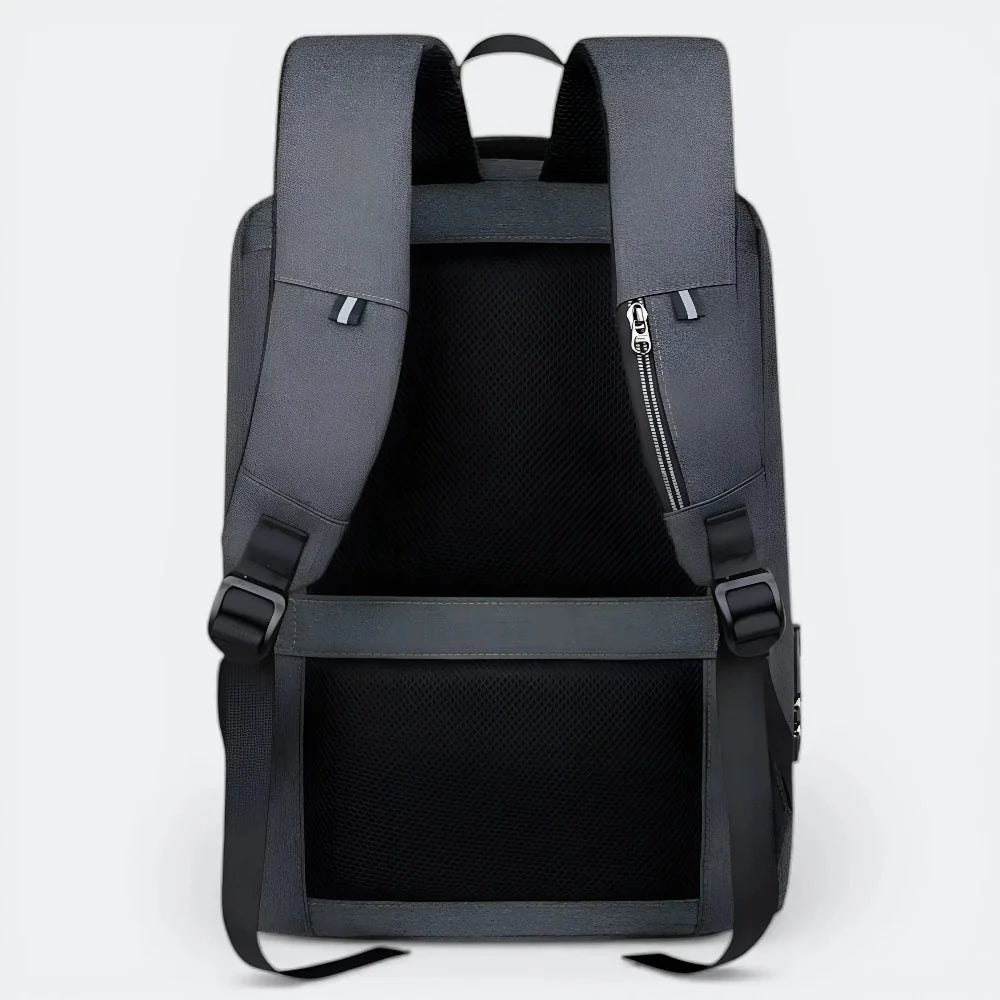 Sac à Dos d'Ordinateur Antivol Noir & Rose Corail - | AïtaVia