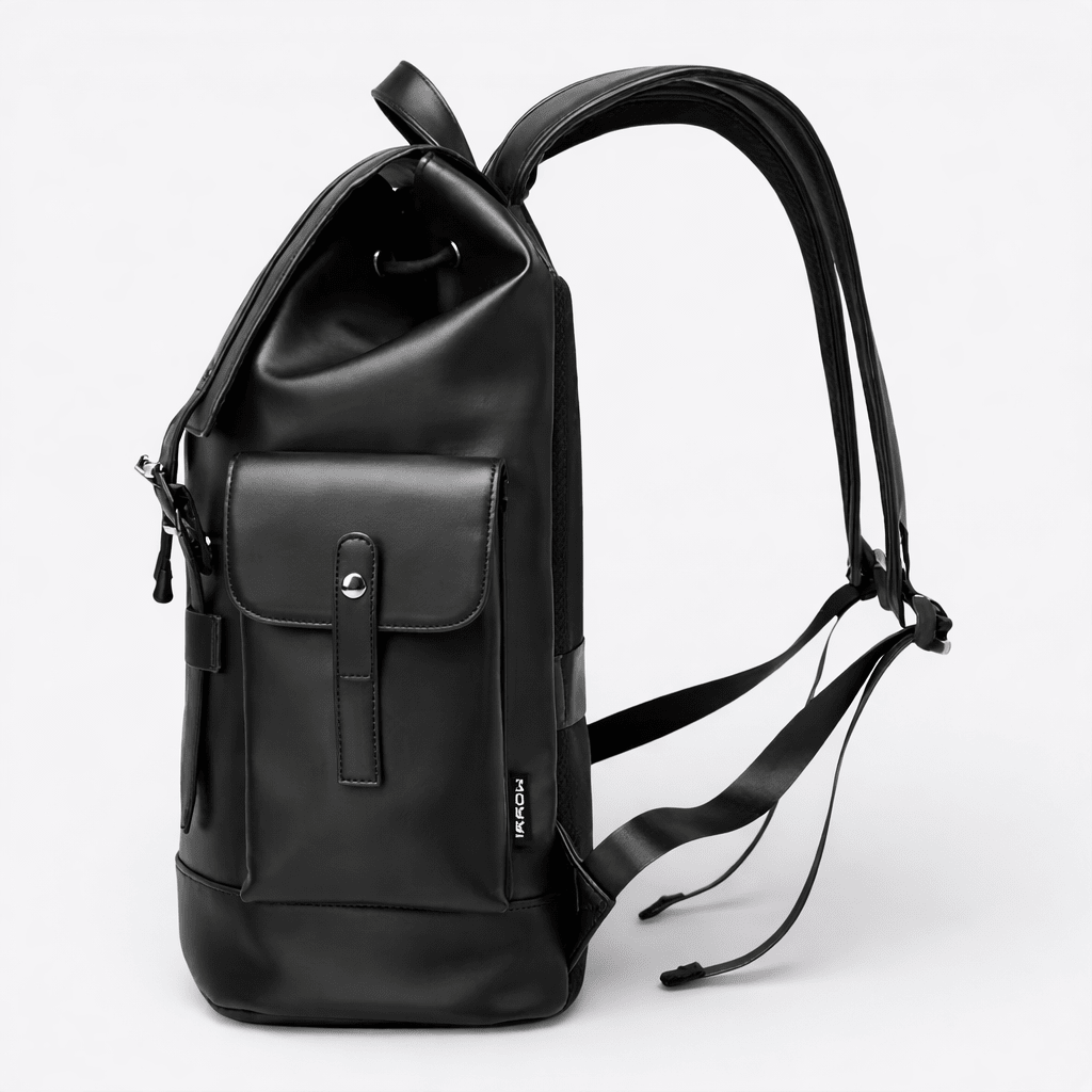 Sac à Dos en Cuir Noir Homme Noir - | AïtaVia