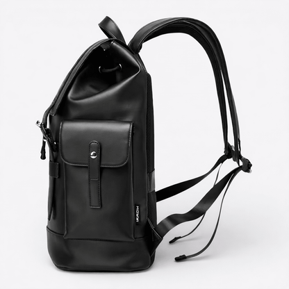 Sac à Dos en Cuir Noir Homme Noir - | AïtaVia