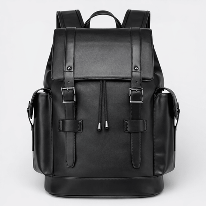 Sac à Dos en Cuir Noir Homme Noir - | AïtaVia
