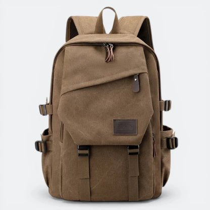 Sac à Dos en Toile Beige Taupe - | AïtaVia
