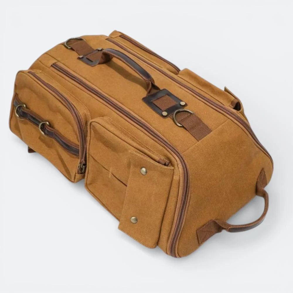 Sac à Dos en Toile Cirée Gris Mauve - | AïtaVia