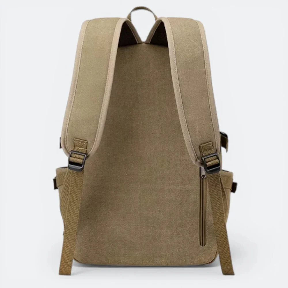 Sac à Dos en Toile Gris Taupe - | AïtaVia