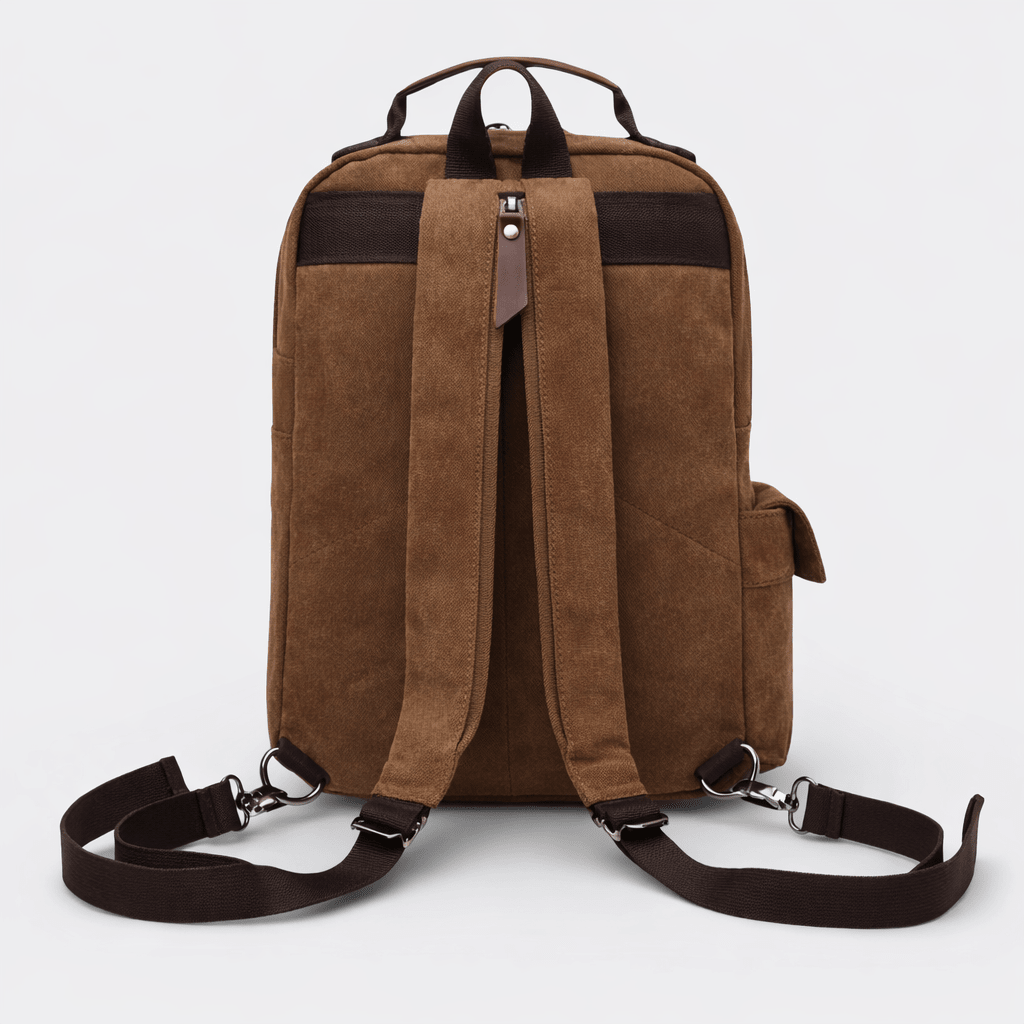 Sac à Dos en Toile Léger Beige Sable - | AïtaVia