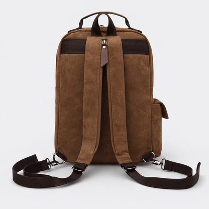 Sac à Dos en Toile Léger Beige Sable - | AïtaVia