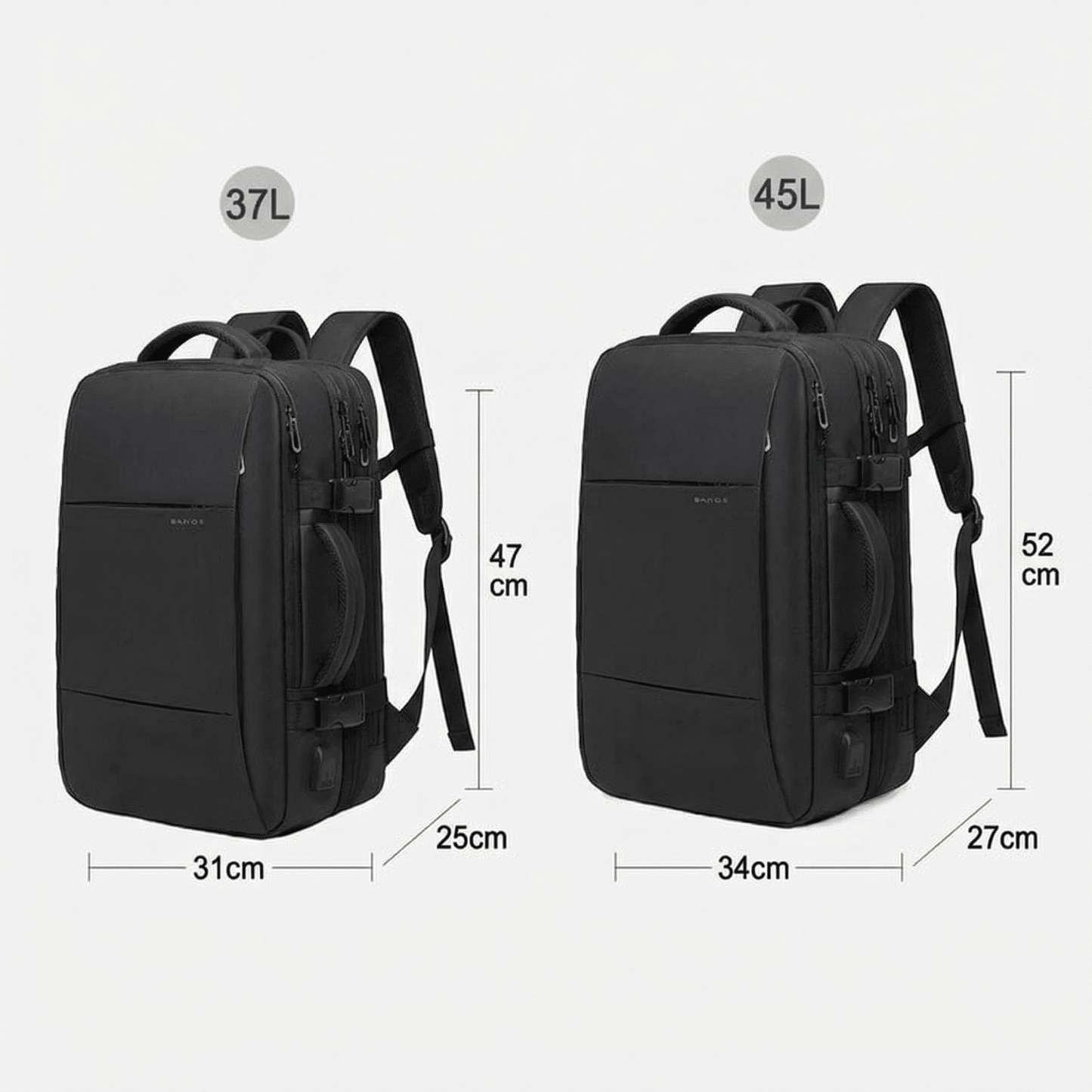 Sac à Dos Extensible Gris - | AïtaVia