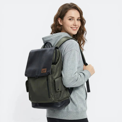 Sac à Dos Femme Cuir à Rabat Sable Rosé - | AïtaVia