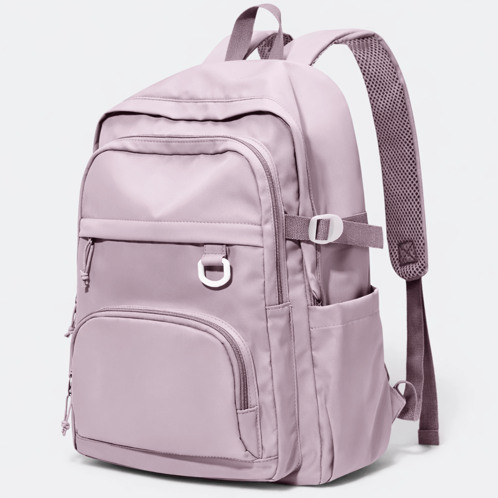 Sac à Dos Femme Travail Ordinateur Rose Grisé - | AïtaVia