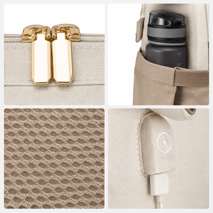 Sac à Dos Femme Voyage Léger Brun Aubergine - | AïtaVia
