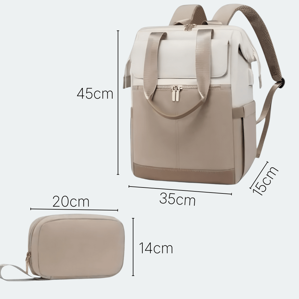 Sac à Dos Femme Voyage Léger Brun Aubergine - | AïtaVia