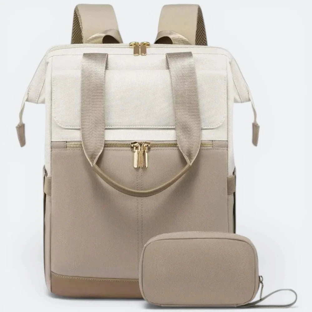 Sac à Dos Femme Voyage Léger Taupe Clair - | AïtaVia