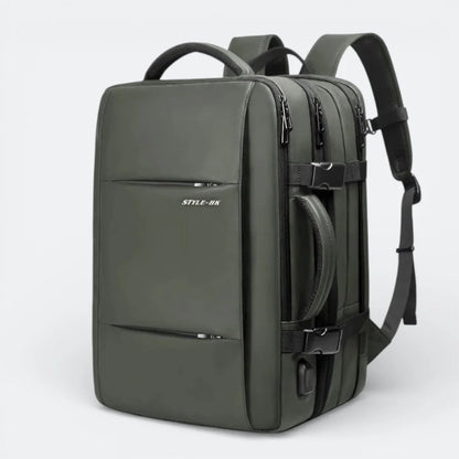 Sac à Dos Grande Capacité Antivol Vert Olive - | AïtaVia