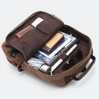 Sac à Dos Homme en Toile Gris Charbon - | AïtaVia