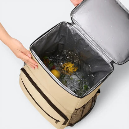 Sac à Dos Isotherme Grande Contenance Brun Café - | AïtaVia