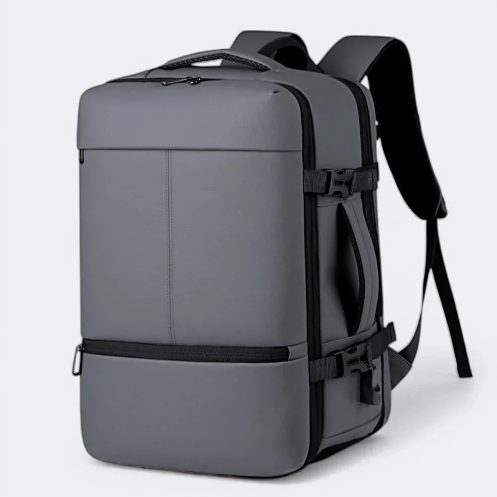 Sac à Dos Léger Multi Poches Gris Acier - | AïtaVia