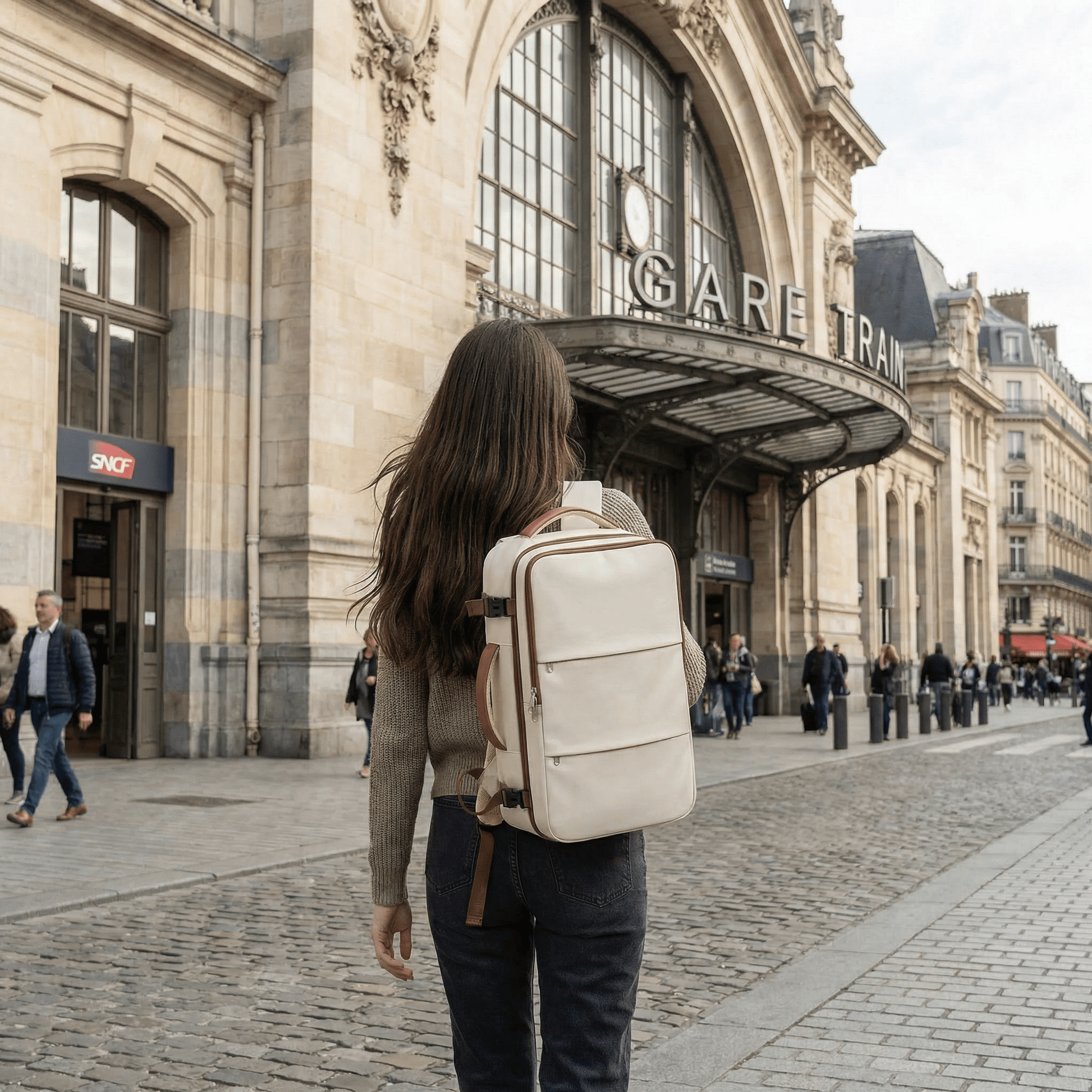 Sac à Dos Ordinateur Portable Voyage Vert Olive - | AïtaVia
