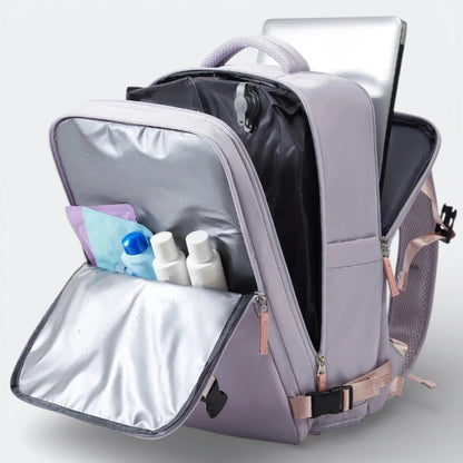 Sac à Dos pour Cabine D'Avion Lavande Grisée - | AïtaVia