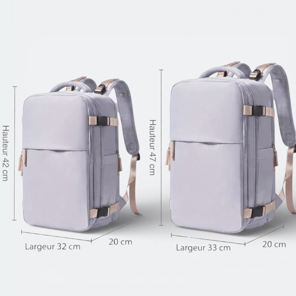 Sac à Dos pour Cabine D'Avion Lavande Grisée - | AïtaVia