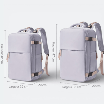 Sac à Dos pour Cabine D'Avion Lavande Grisée - | AïtaVia