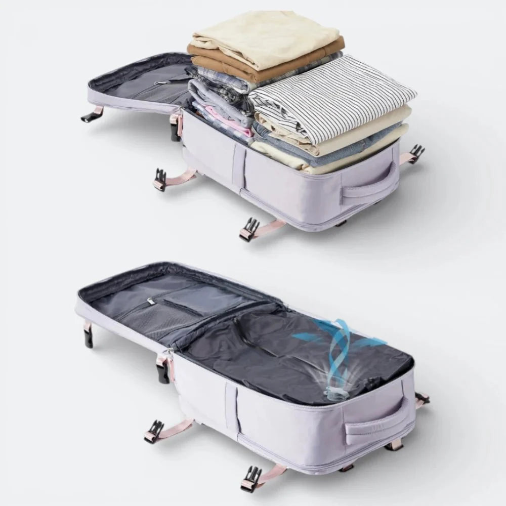 Sac à Dos pour Cabine D'Avion Lavande Grisée - | AïtaVia