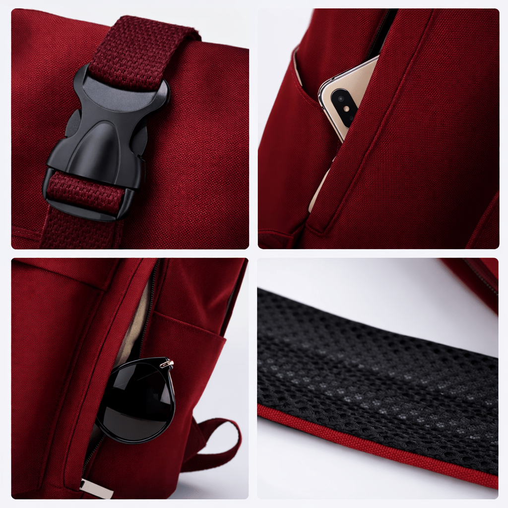 Sac à Dos pour Ordinateur 14 Pouces Gris Acier - | AïtaVia