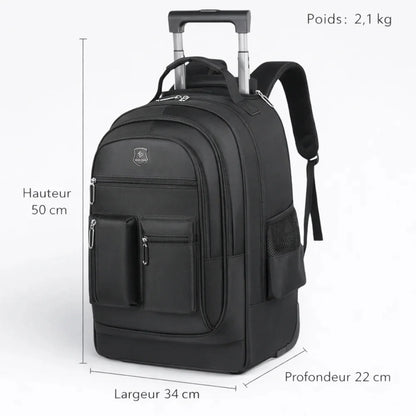 Sac à Dos Roulant Bleu Nuit - | AïtaVia