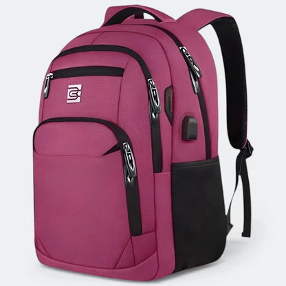 Sac à Dos Solide Ordinateur Antivol Fuchsia Profond - | AïtaVia