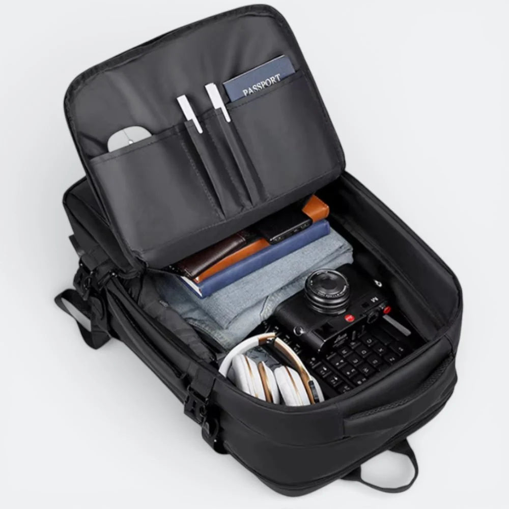 Sac à Dos Voyage Extensible Gris Neutre - | AïtaVia