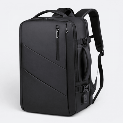 Sac à Dos Voyage Extensible Noir Charbon - | AïtaVia