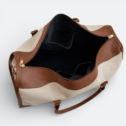 Sac à Main de Voyage Bandoulière sur l'Épaule Beige & Noir - | AïtaVia
