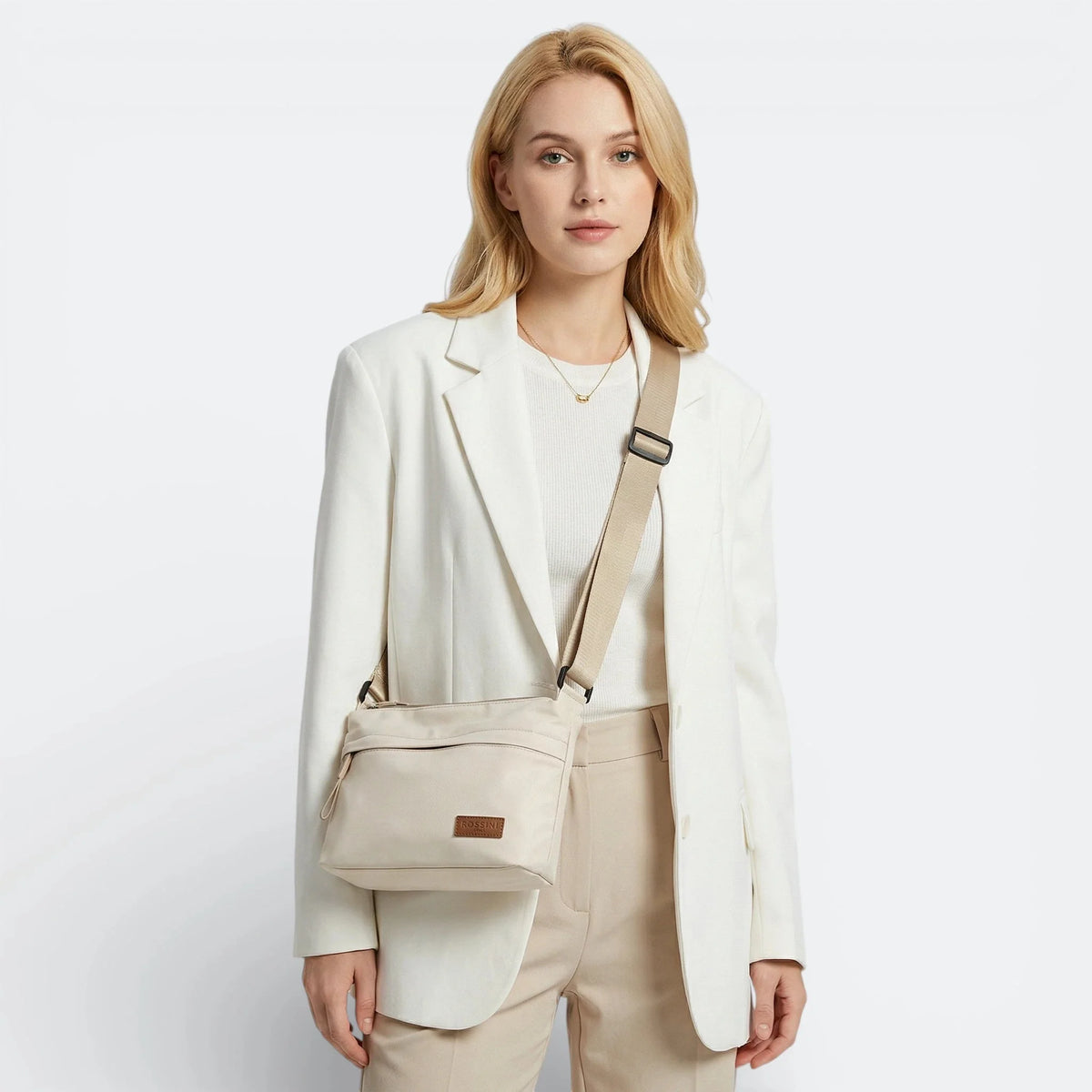 Sac Bandoulière Bretelle Épaisse Rose Poudré - | AïtaVia