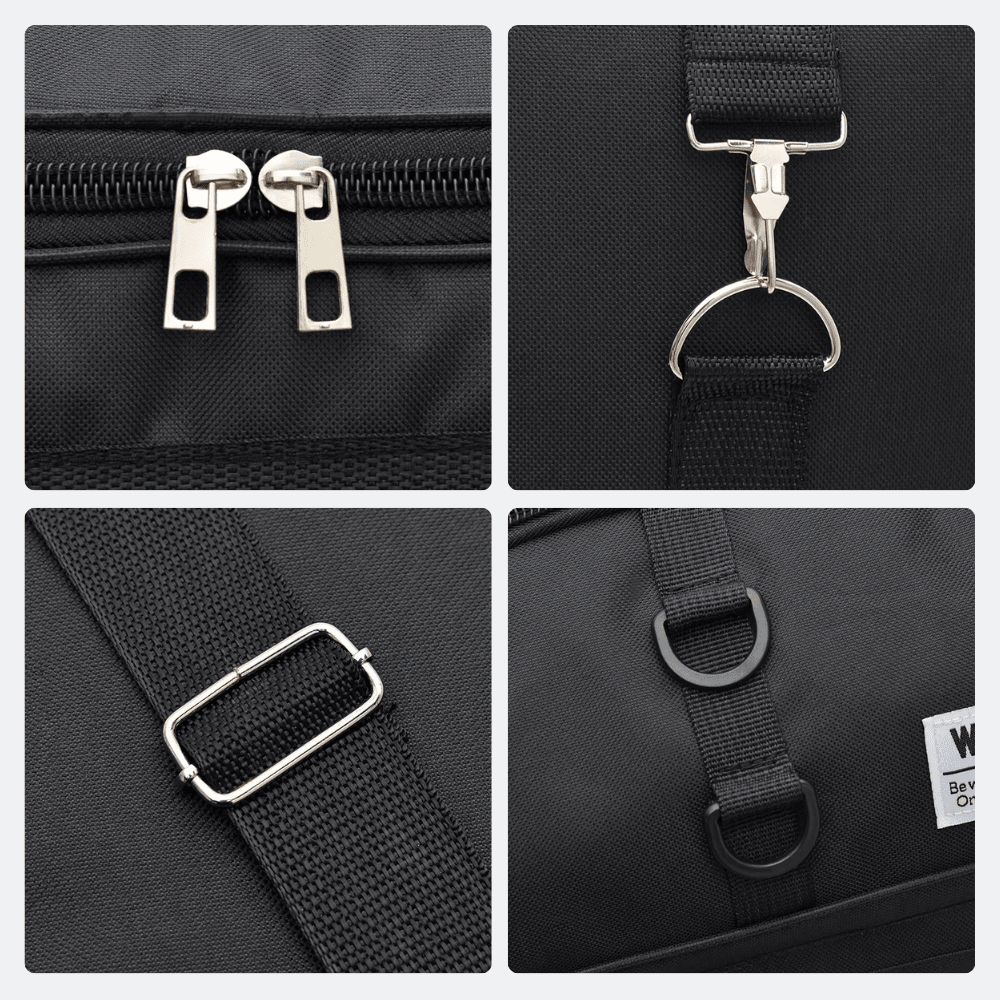 Sac Bandoulière Grand Format Homme Noir - | AïtaVia