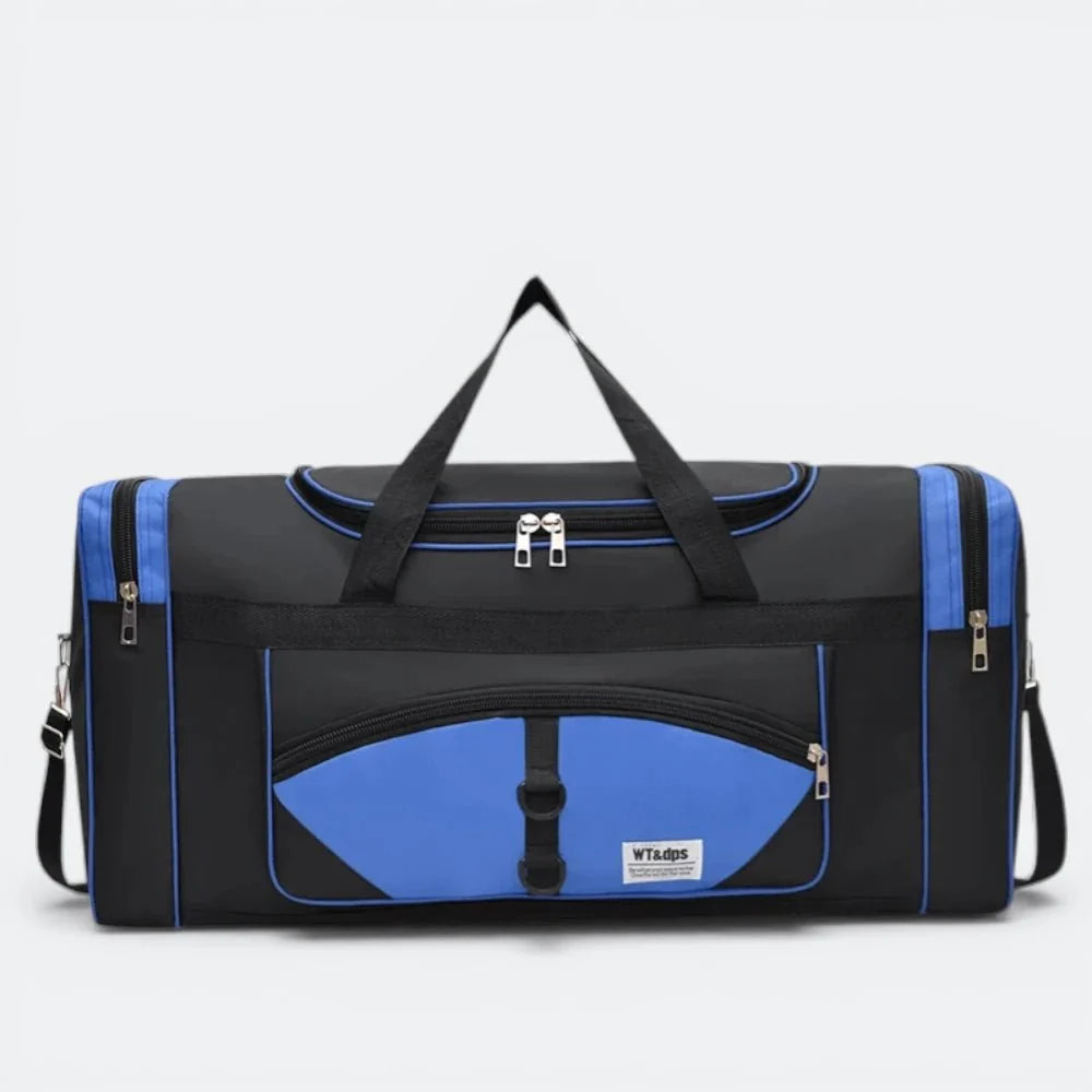 Sac Bandoulière Grand Format Homme Noir & Bleu - | AïtaVia