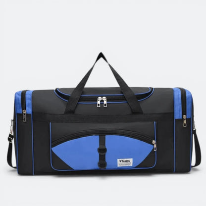 Sac Bandoulière Grand Format Homme Noir & Bleu - | AïtaVia