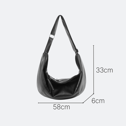 Sac Bandoulière Souple Homme Noir - | AïtaVia