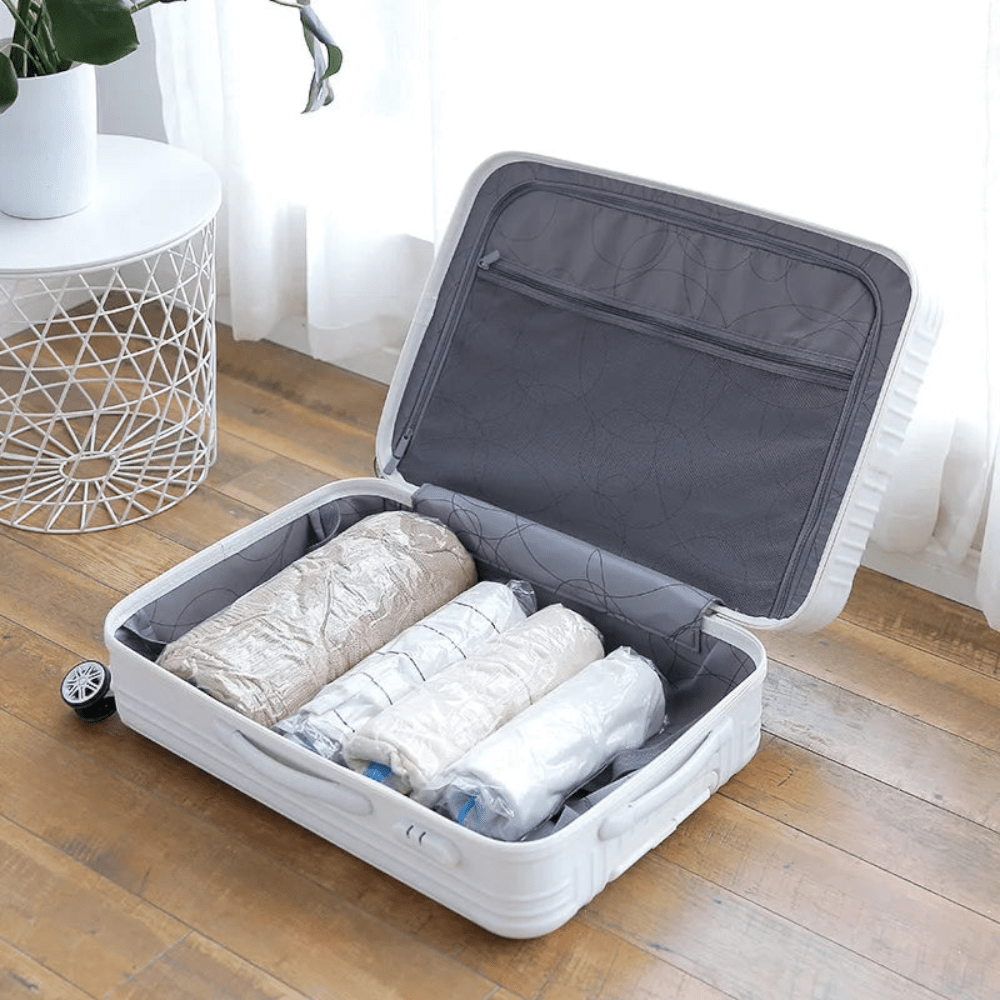 Sac Compression Voyage Sans Aspirateur Transparent - | AïtaVia