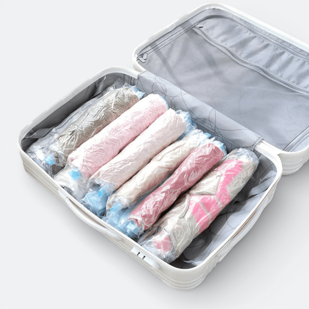 Sac Compression Voyage Sans Aspirateur Transparent - | AïtaVia