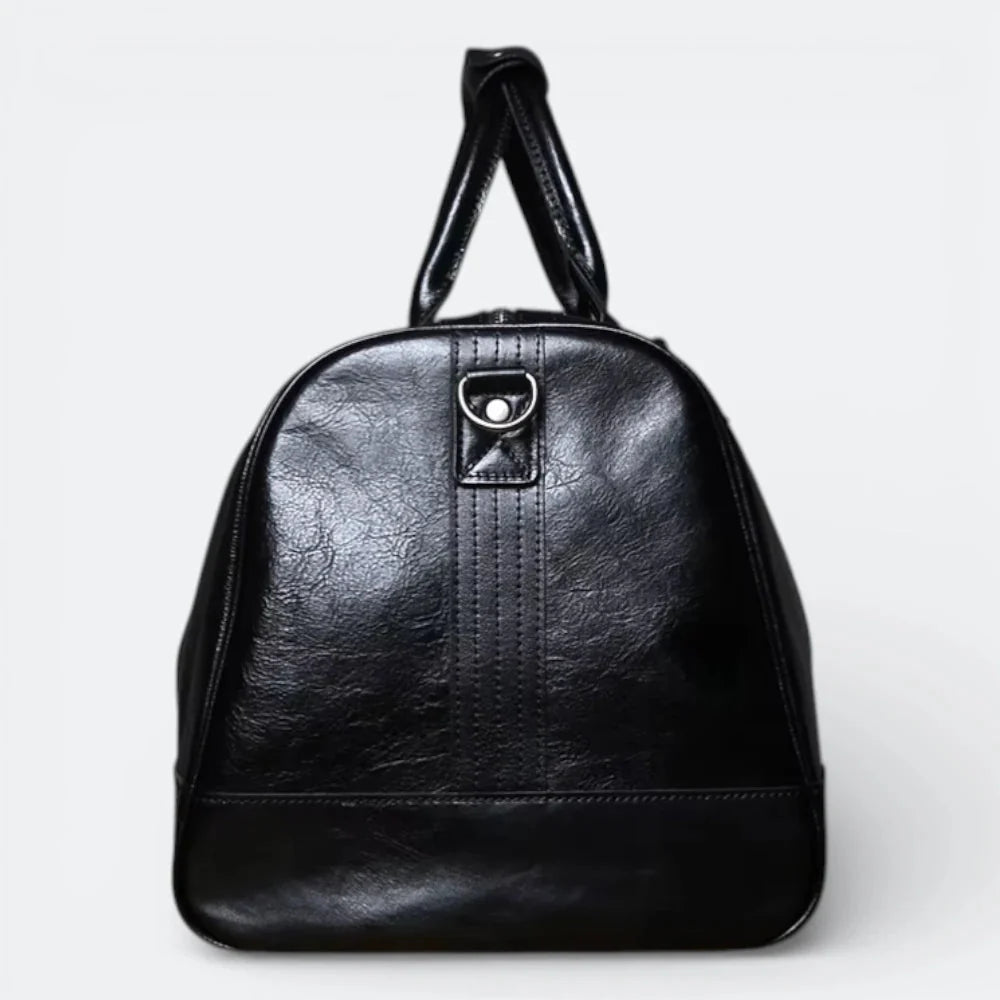 Sac Cuir Homme Voyage Cuir de Vachette Noir - | AïtaVia