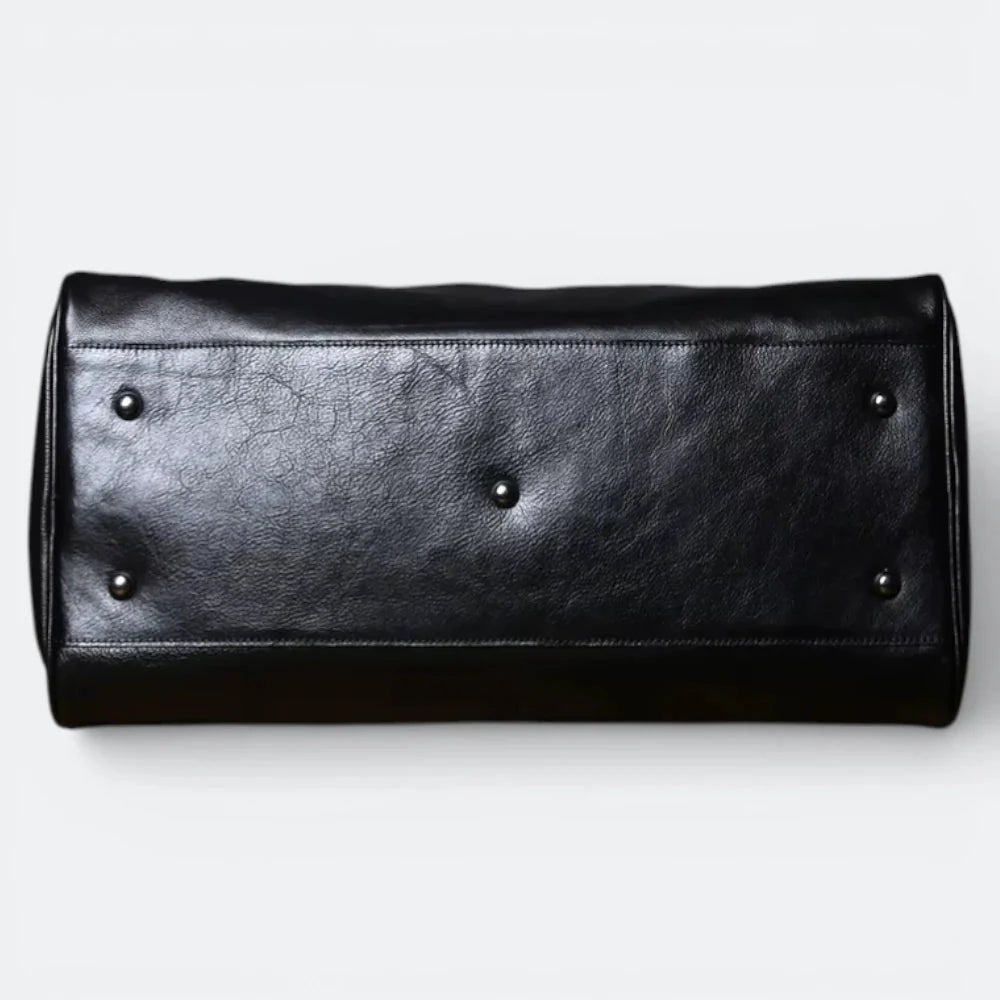 Sac Cuir Homme Voyage Cuir de Vachette Noir - | AïtaVia
