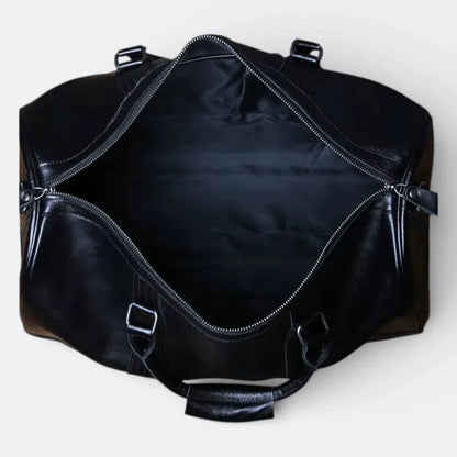Sac Cuir Homme Voyage Cuir de Vachette Noir - | AïtaVia