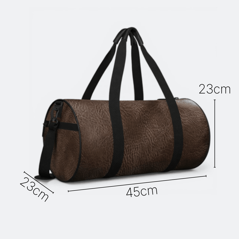 Sac de Sport Homme Cuir Marron Brun Café - | AïtaVia
