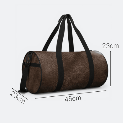 Sac de Sport Homme Cuir Marron Brun Café - | AïtaVia